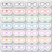 虹メガネ 読み取り 眼科 予約 シール (正面)