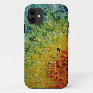 "虹モザイク電話箱" iPhone 11 ケース