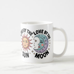 虹モダンの太陽と月 コーヒーマグカップ