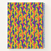 虹モダンの模様 ノートブック (裏面)