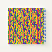 虹モダンの模様 ノートブック (裏面)