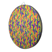 虹モダン模様 ダーツボード (正面右)