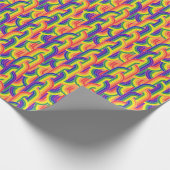 虹モダン模様 ラッピングペーパー (角)