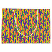 虹モダン模様 ラージペーパーバッグ (裏面)