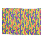 虹モダン模様 枕カバー (裏面-左)