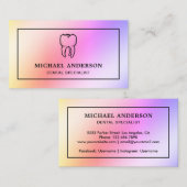 虹モダン箔歯歯科診療所歯科 名刺 (正面/裏面)