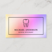 虹モダン箔歯歯科診療所歯科 名刺 (正面)