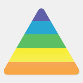 虹三角形 三角形シール