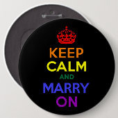 虹保の穏やかさと結婚 缶バッジ (正面&裏面)