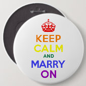 虹保の穏やかさと結婚 缶バッジ (正面&裏面)