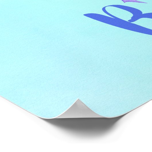 虹信じの下で一角獣を持つ ポスター (角)