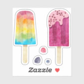 虹凍ってい果汁こうもりセット シール (シート)