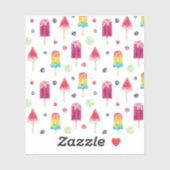 虹凍ってい果汁パターン シール (シート)