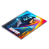 虹包まれたのスケルトンパーソナライズされた ノートブック (左側)