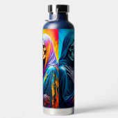 虹包まれたのスケルトン ウォーターボトル (右面)