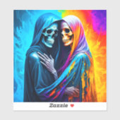 虹包まれたのスケルトン シール (シート)