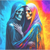 虹包まれたのスケルトン シール (正面)