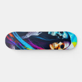 虹包まれたのスケルトン スケートボード (横)
