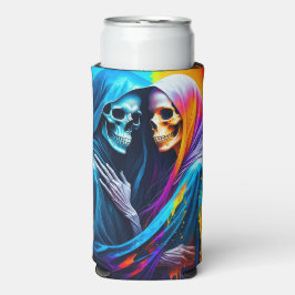 虹包まれたのスケルトン スリム缶クーラー