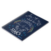 虹及び星-螺線形ジャーナル ノートブック (左側)