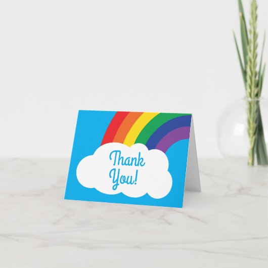 虹及び雲のかわいい第1誕生会 カード (正面)