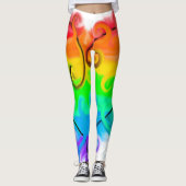 虹大理石の渦 レギンス (正面)