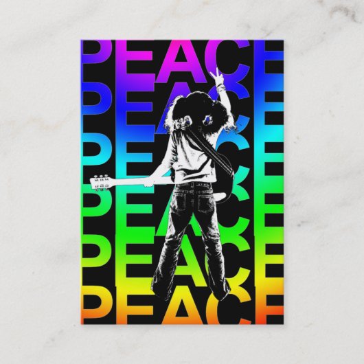 "虹平和"のぽっちゃりしたカード 名刺 (正面)