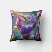 虹彩に浸かるハミングバード クッション (裏面)