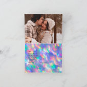 虹彩のウルトラモダンTNXシンプル サンキューカード (内部)