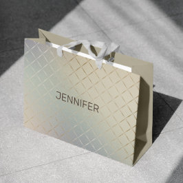 虹彩のモダンラグジュアリー モノグラム ラージペーパーバッグ