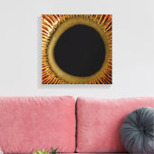 虹彩の内面のビュー キャンバスプリント (インサイチュ (リビング))