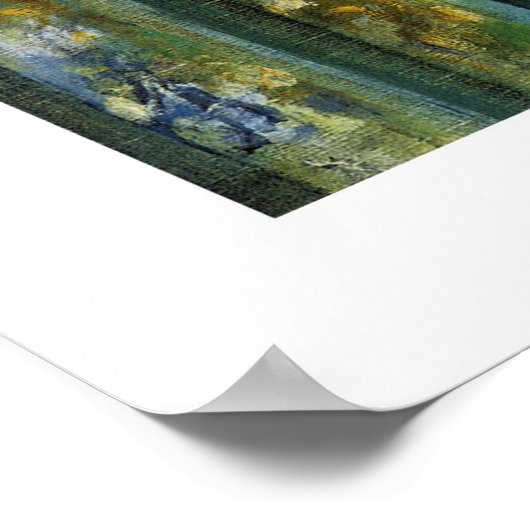 虹彩の花瓶を持つ女性 ポスター (角)