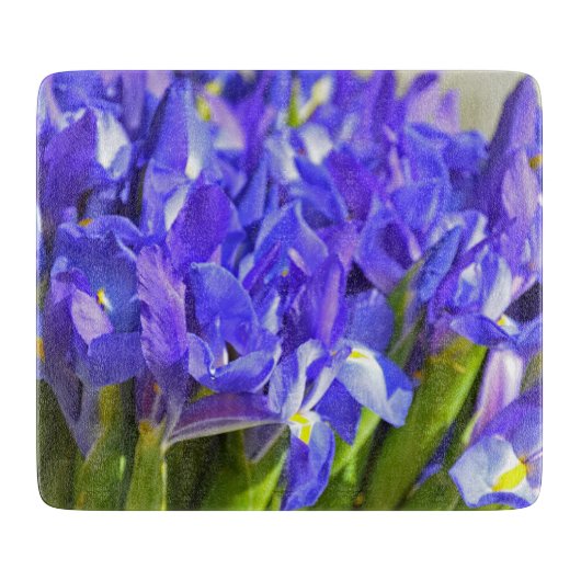 虹彩の花 カッティングボード (正面)