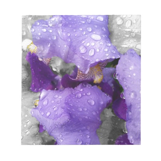 虹彩の雨粒 ノートパッド (正面)