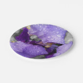 虹彩の雨粒 ペーパープレート (アングル)