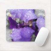 虹彩の雨粒 マウスパッド (マウス)