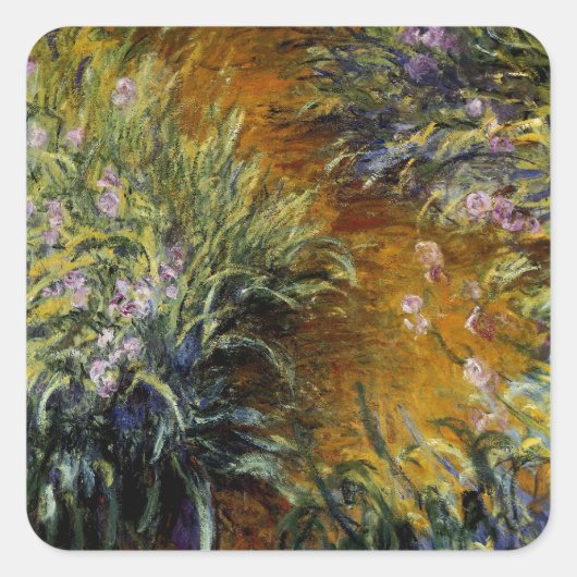 虹彩を通る道 スクエアシール (正面)