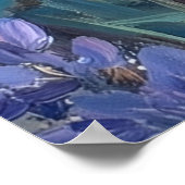 虹彩パステルフラワーアート ポスター (角)