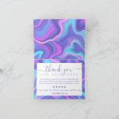 虹彩ホログラム ご注文ありがとうございます サンキューカード (内部)