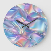 虹彩メタリック6ジオメトリック ラージ壁時計 (正面)
