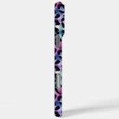 虹彩レオパードプリントモノグラム Case-Mate iPhoneケース (裏面 / 右)