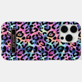 虹彩レオパードプリントモノグラム Case-Mate iPhoneケース (裏面 (横))