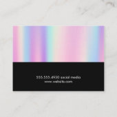 虹彩勾配 |モノグラム 名刺 (裏面)