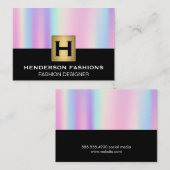 虹彩勾配 |モノグラム 名刺 (正面/裏面)