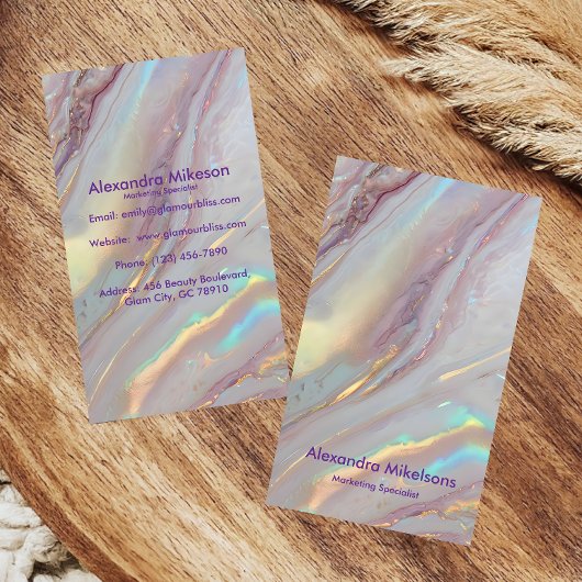 虹彩大理石ラグジュアリー 名刺