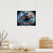 虹彩学 ポスター (キッチン)