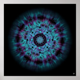 虹彩星雲 – カラフル抽象芸術パターンv7.1 ポスター