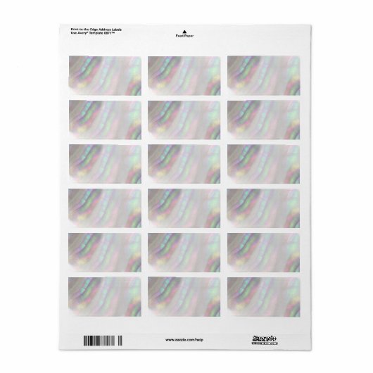 虹彩模擬シェル ラベル (フルシート)