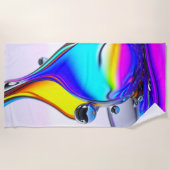 虹彩液体 ビーチタオル (正面)