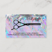 虹彩液 |きらめくドリップ |はさみ 名刺 (裏面)